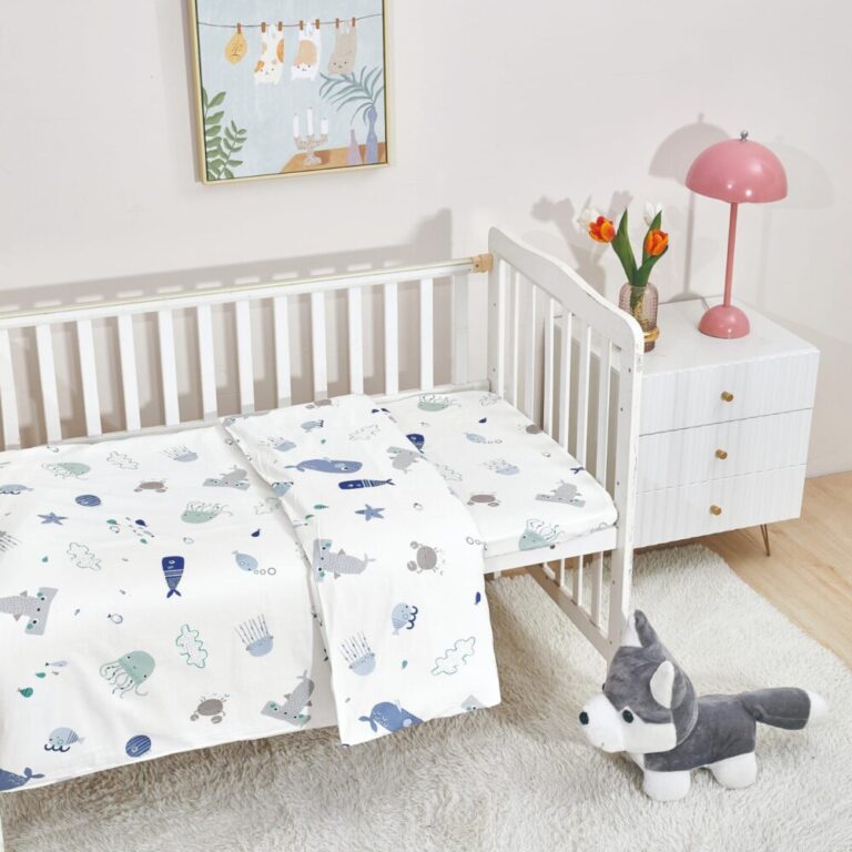 מצעים למיטת תינוק ומעבר 100% כותנה - ים