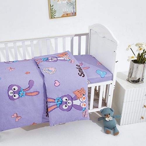 מצעים למיטת תינוק ומעבר 100% כותנה - שפנשפנים