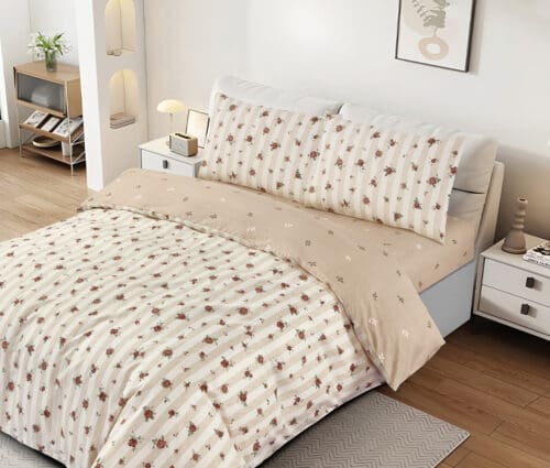 סט מצעים 100% כותנה סאטן דגם ורוניקה - 6