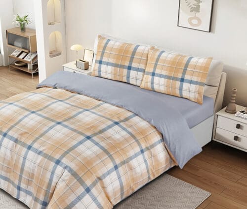 סט מצעים 100% כותנה סאטן דגם ורוניקה - 7