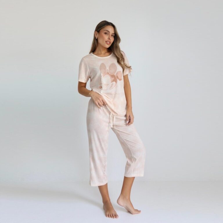 פיג'מת נשים דלתא דגם מיני מאוס מידות M-XL קולקציית אביב קיץ 2026